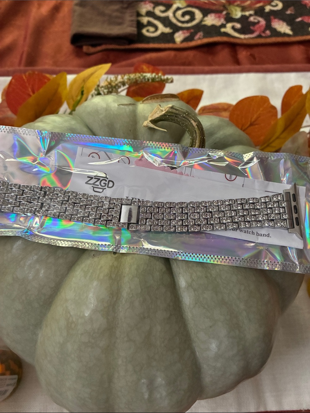 Rhinestone Crystal Bracelet Band for Smartwatch - Silver
